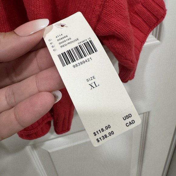 NWT Women's Pilcro Anthropologie THE GOLDIE COTTON CREW NECK SWEATER: CARDIGAN - Picture 5 of 8